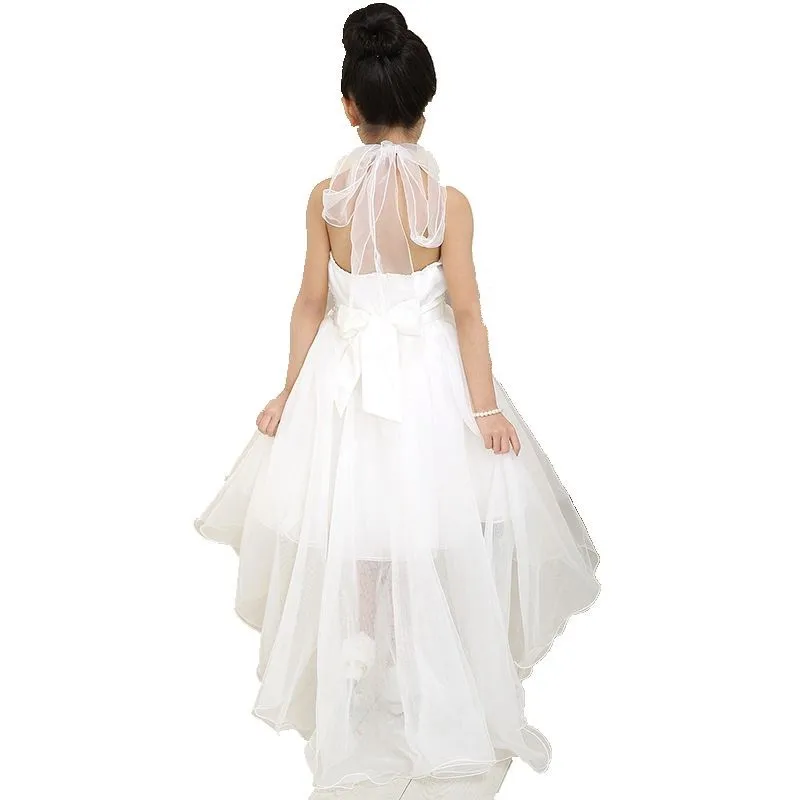 Бесплатная доставка платья для девочек с цветами на свадьбу элегантное платье со