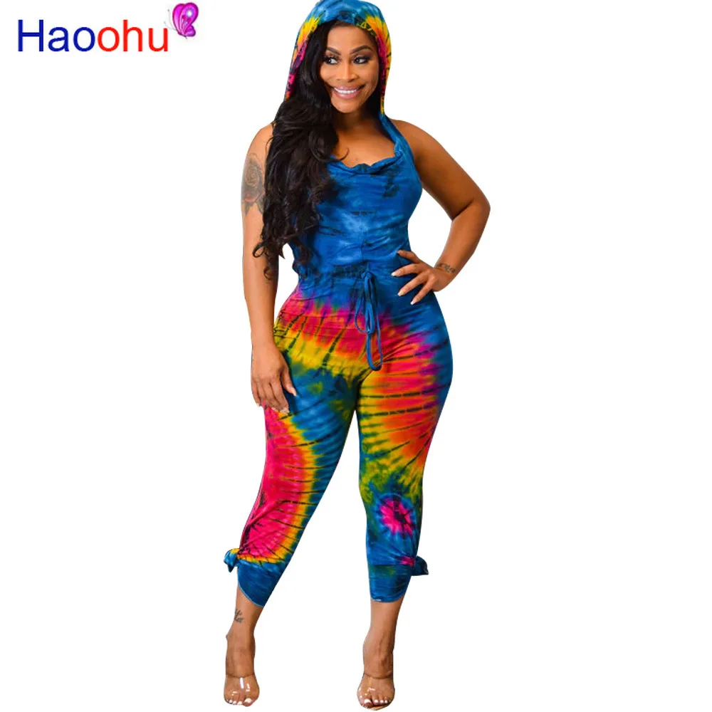 

Женский комбинезон HAOOHU, Летний комбинезон с капюшоном и открытой спиной, с открытыми плечами, сексуальный Облегающий комбинезон