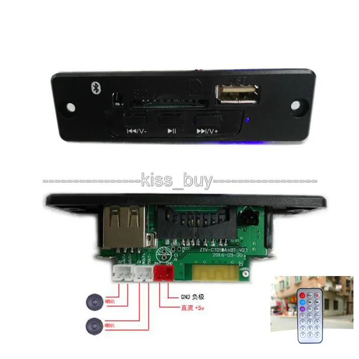 Bluetooth приемник усилитель плата MP3/WAV/WMA/FLAC декодер USB звуковая карта + пульт