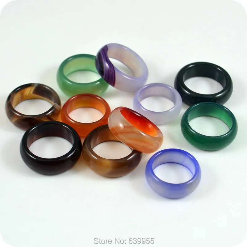 

10x High Quality 8mm Band Rings Ethnic Fashion Men's Women's Jewelry