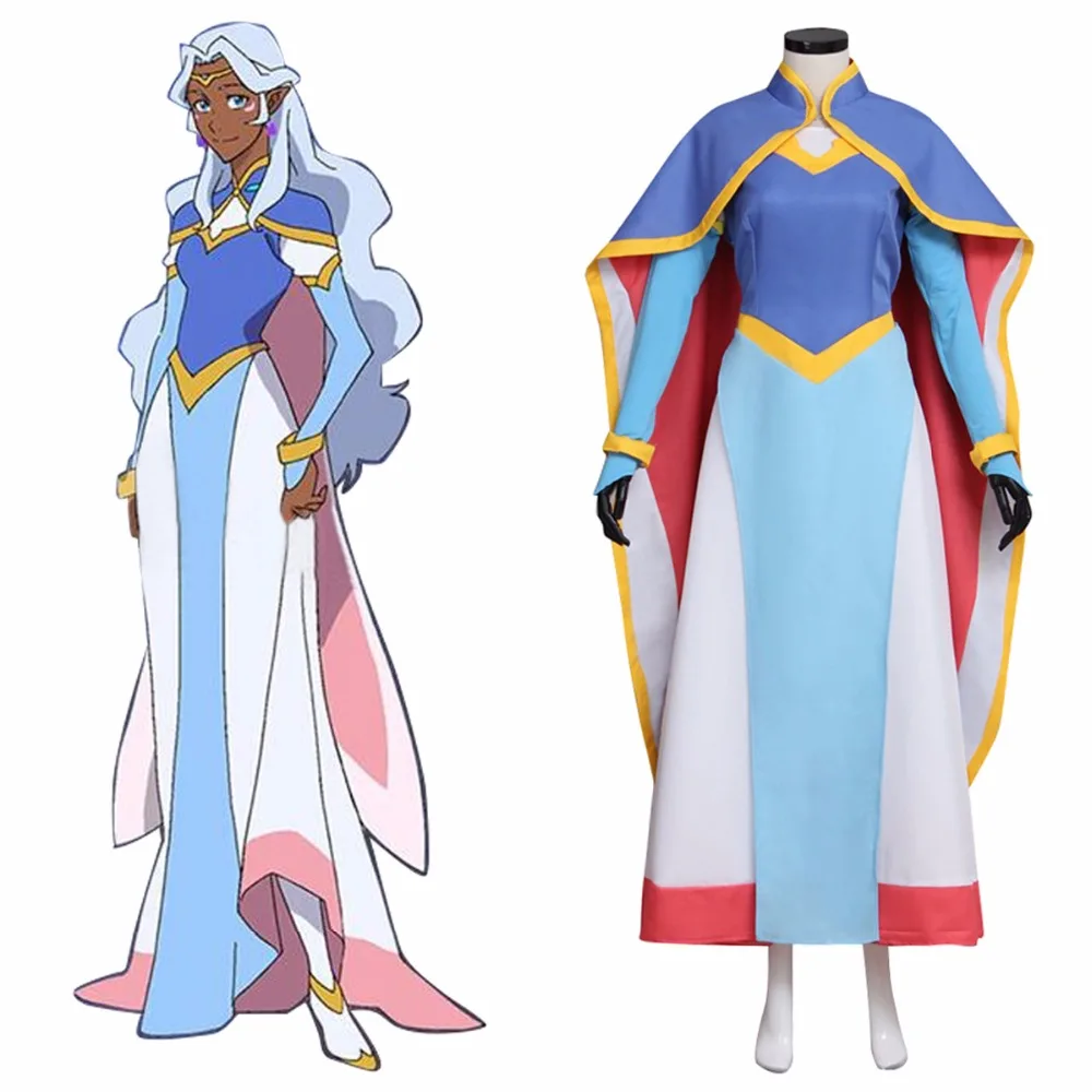 Voltron: Легендарный Защитник аллура Косплей Костюм принцессы платье для женщин