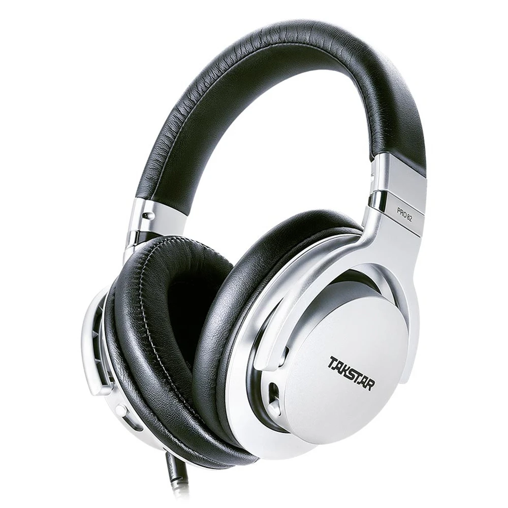 Takstar PRO82 Профессиональный эталонный монитор наушники регулировка басов динамическая Студия DJ над ухом шумоподавление Гарнитура