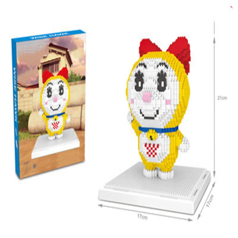 Aosst doraemon Супер Марио Соник валлио Луиджи животное здание Мини DIY алмаз нано блок