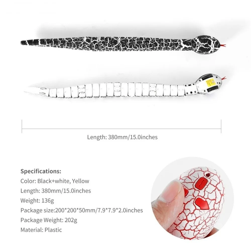 RC Remote Control Snake And Egg Rattlesnake Animal Trick Terrifying Mischief Toys for Children Funny Novelty Gift New 4 Colors |