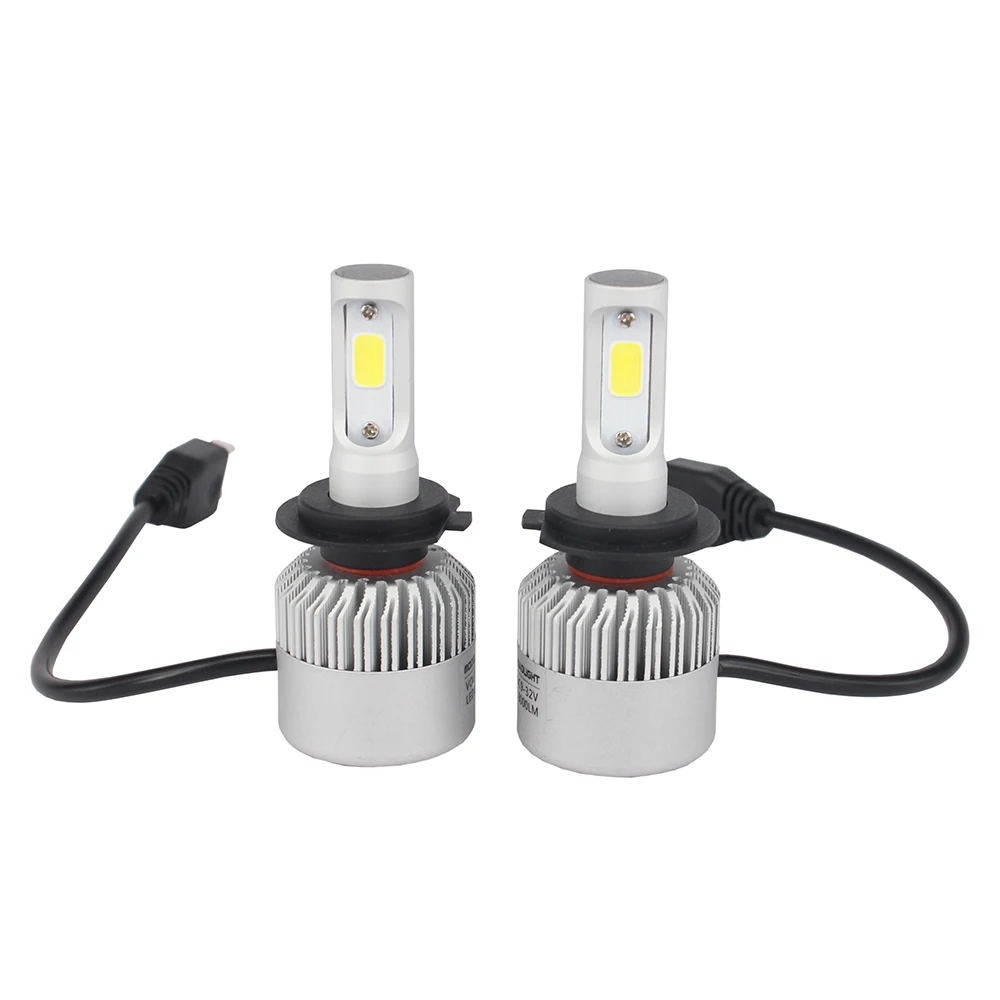 2 шт. Автомобильные светодиодные лампы H7 с вентилятором охлаждения|led headlight