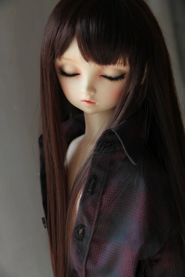 Парики для кукол BJD прямые черные волосы доступны шарнирных 1/6 1/4 1/3 аксессуары DD SD парики кукол|dolls accessories|doll