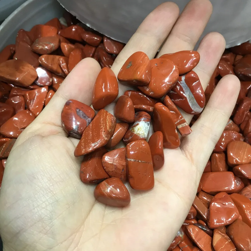 Натуральный красный камень из яшмы полированный с камнями для рейки|Камни| |