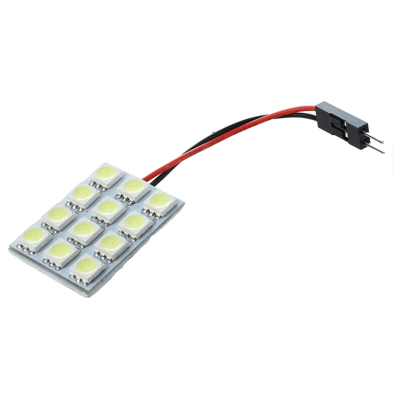Белый 1210 Smd 48 светодиодных ламп интерьер автомобильного салона Свет Панель W T10 Ba9S