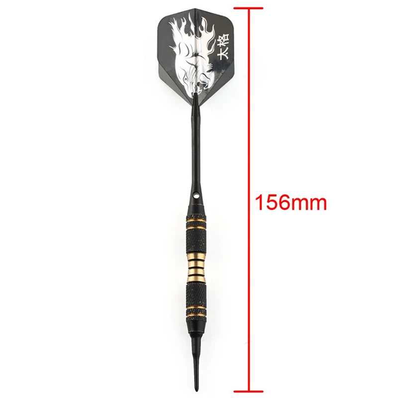 Black Pro Darts 23g Safty Soft Electronic Tip Dardos For Indoor Professional Dartboard Games 3PCS/1PCS | Спорт и развлечения