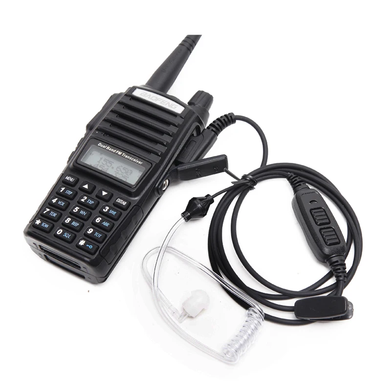 2 шт. Baofeng UV-82 скрытый воздушный акустический трубчатый двойной PTT наушник для Ham