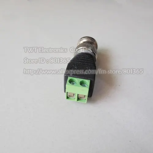 20 шт. штекер BNC для клеммной колодки Коаксиальный CAT5 камеры видеонаблюдения