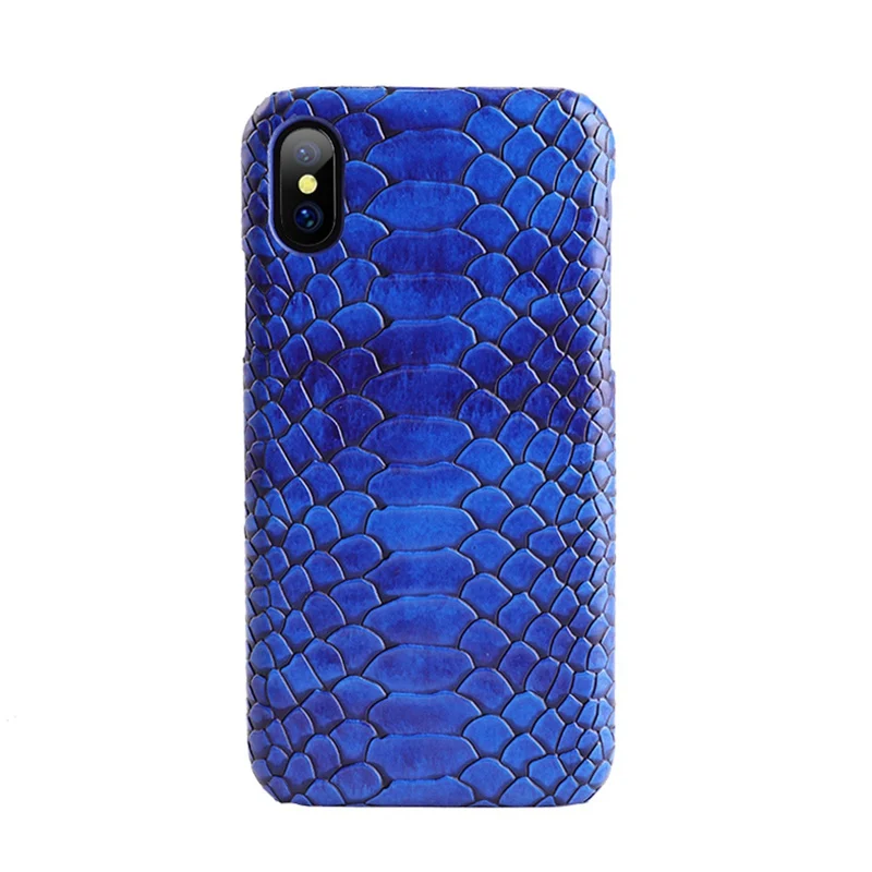 Синий Сексуальный Змеиный чехол s для iphone 6 6s Plus iphone XS чехол для MAX XR Обложка на заднюю панель из искусственной кожи для iphone 11 Pro 7 8 Plus X Чехол Coque - Цвет: Синий
