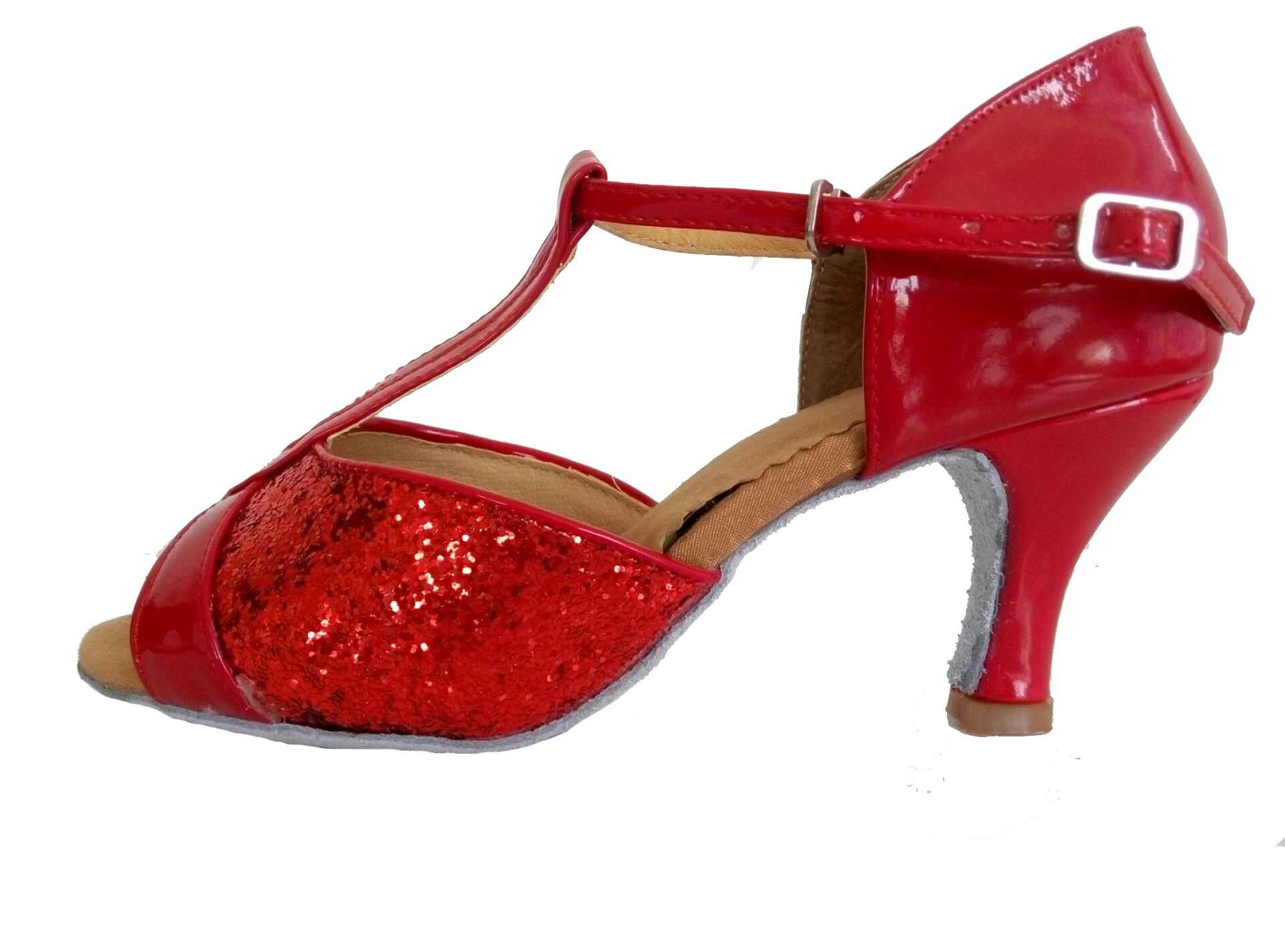 Женские туфли для латиноамериканских танцев на устойчивом и тонком каблуке