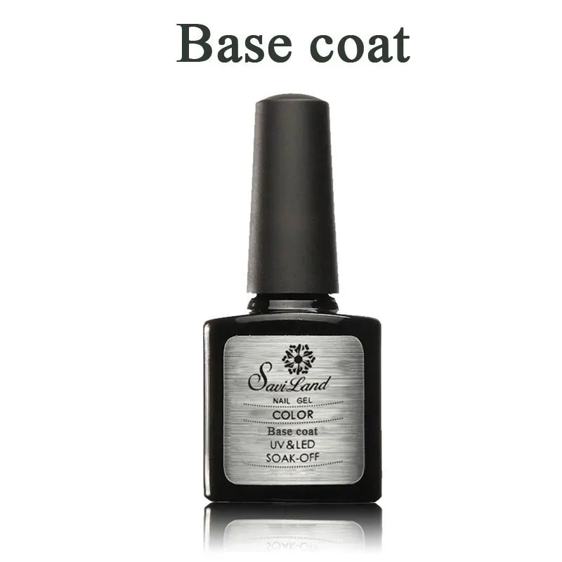 10ml Base Coat Saviland Праймер, УФ Быстросохнущий лак, резиновое Базовое покрытие, верхнее покрытие, длительное покрытие, не Очищающий Гель-лак для ногтей, дизайн ногтей - Цвет: 10ml Base Coat