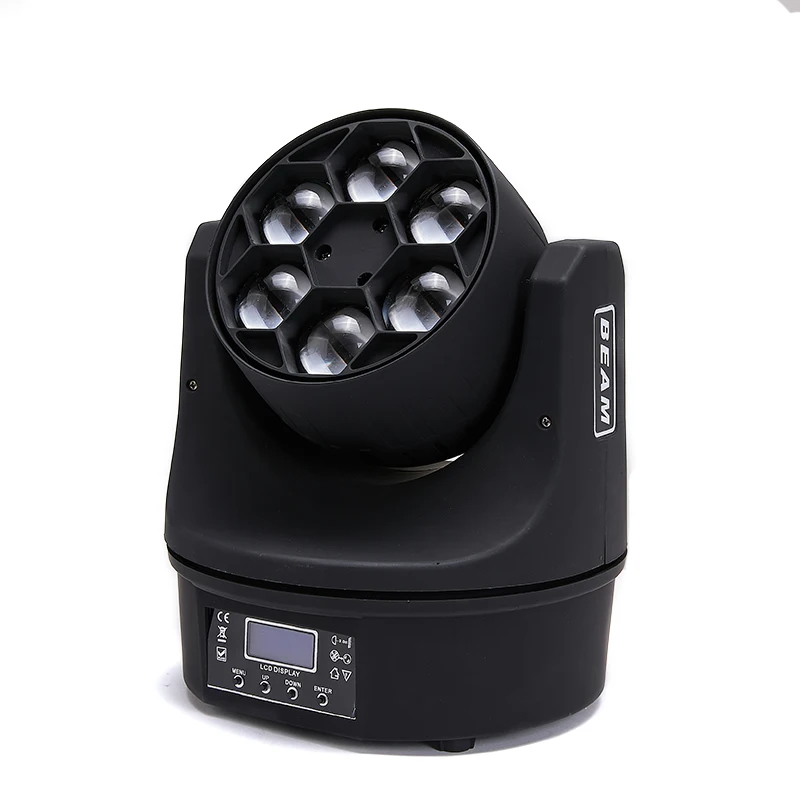 

DJ Stage Effect 6x15w Head Shaking Led Beam With Laser 6 Bee Eye Bar Party Music Club Light