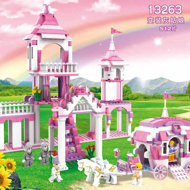 COGO Dream Princess Block Castle строительные блоки для девочек детские игрушки совместимые с