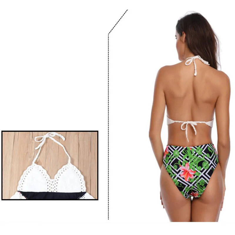 2019 новый сексуальный купальник с вырезами Женские высокой талией цельный