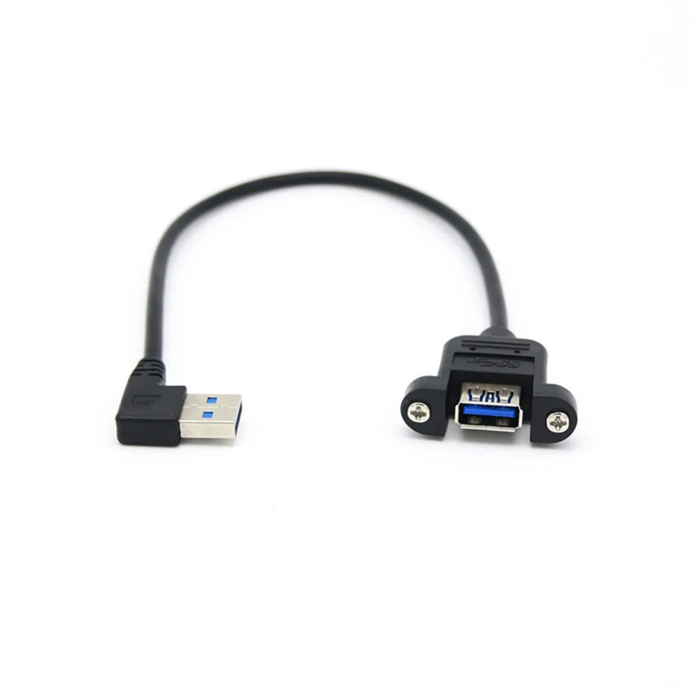 30 см/60 см USB 3 0 A крепление на гнездовую панель для Male 90 градусов вверх и вниз левый