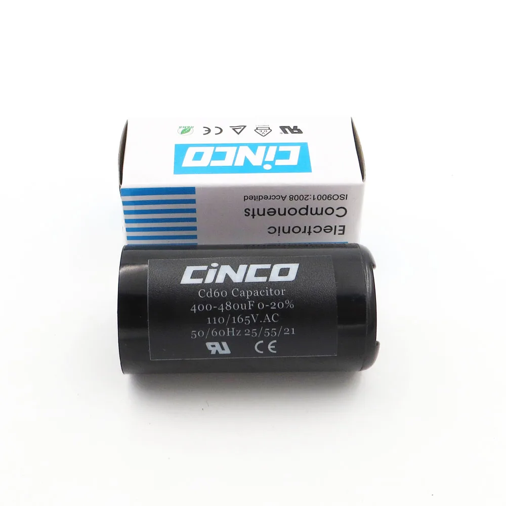 400 480MF 110V 125V 165V CD60 пусковые конденсаторы двигателя Электрический двигатель 480 Mfd uF