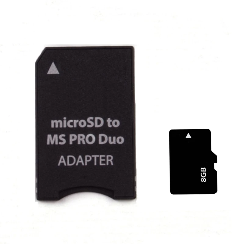 8 Гб Мicro SD, TF карта для MS карты MS Pro Duo адаптер Micro SD Card 64 Мб 128 МБ 256 МБ 512 МБ 1 Гб 2 Гб карта+ флеш-накопитель конвертер - Емкость: 8 Гб