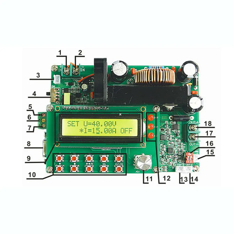 DPS-6015 один выход программируемый переключатель питания 60 в 15A 900 Вт serial ttl
