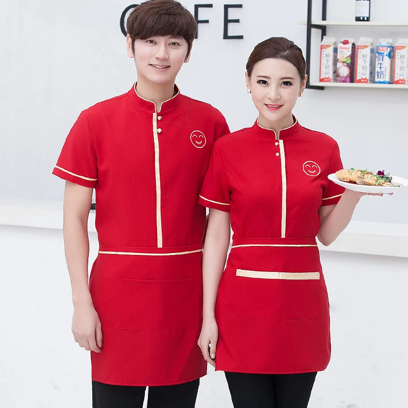 Форма для отеля летняя женская одежда официанта в ресторане кафе кейтеринг с