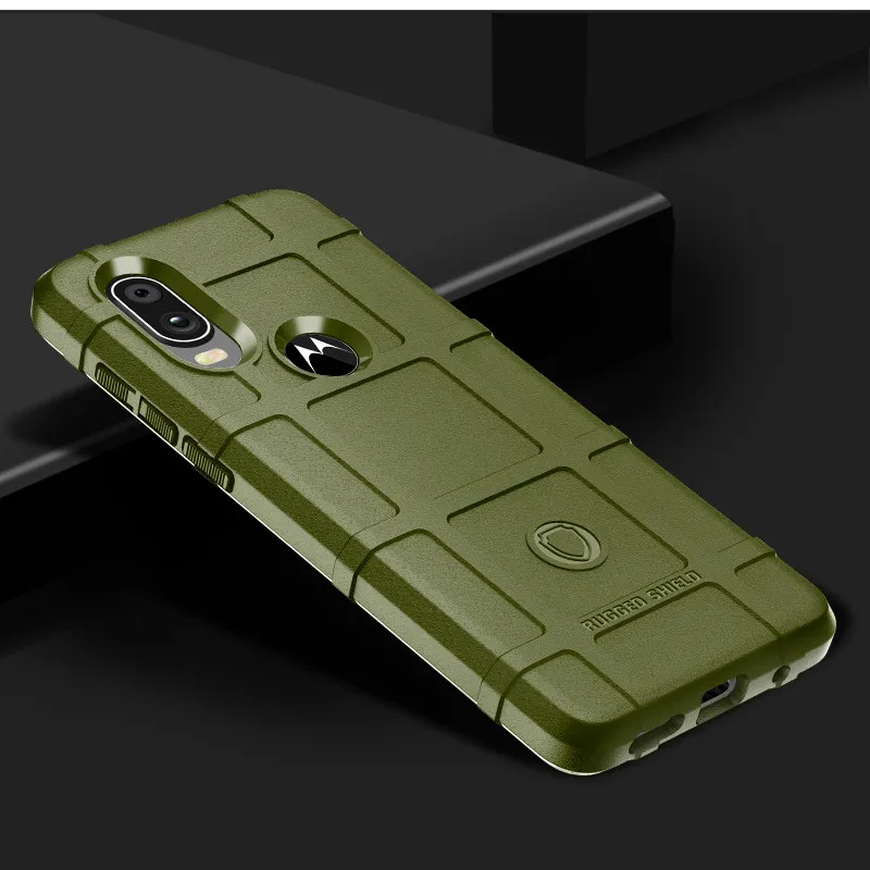 Бронированные противоударные чехлы для Motorola One Vision Мягкий противоударный бампер
