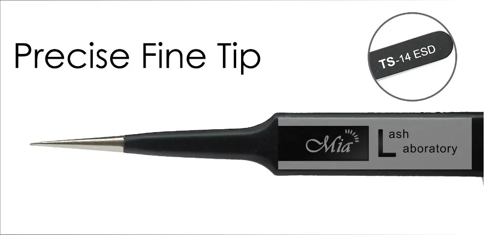 VETUS ESD14 прямой точный Пинцет для наращивания ресниц | Красота и здоровье