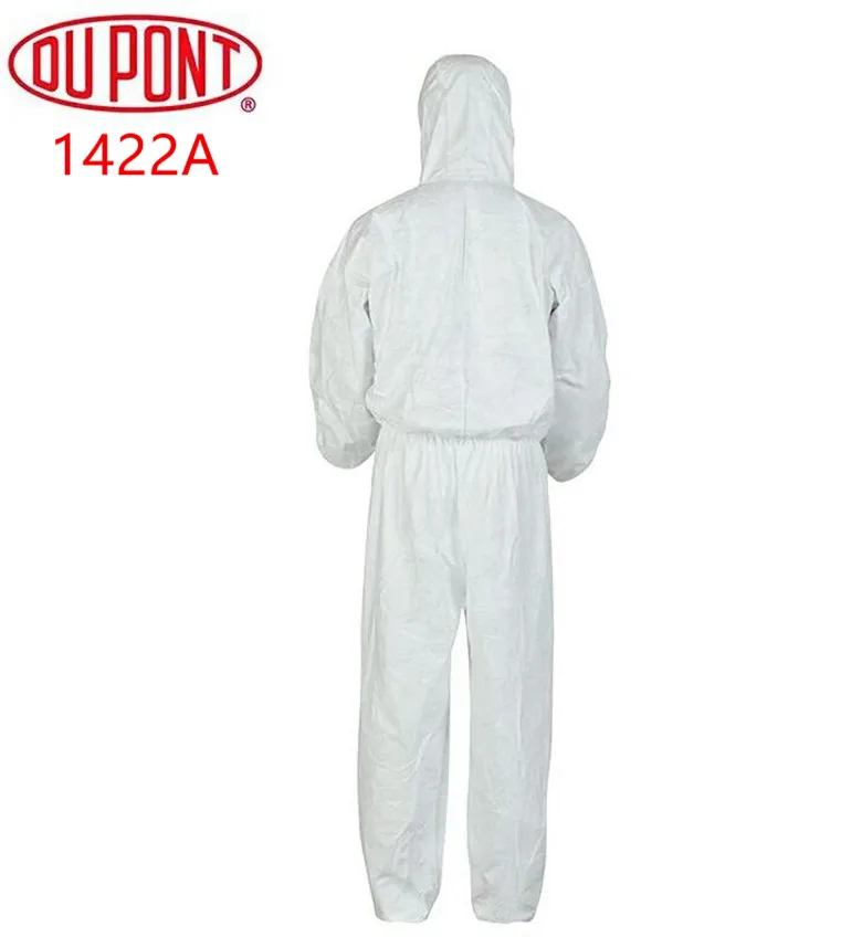 Dupont Tyvek 1422A защитная одежда комбинезон одноразовые антистатические химические рабочая одежда против пыли всплеск