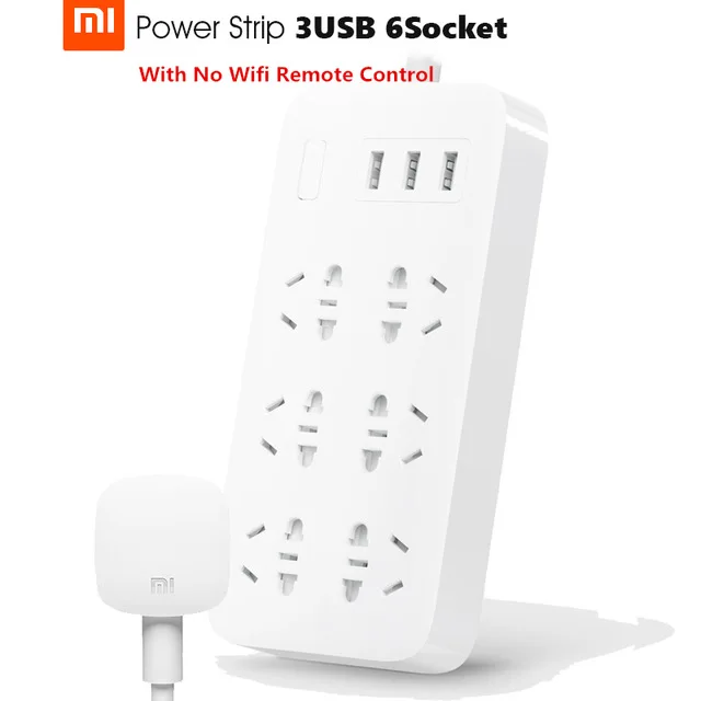 Оригинальный Xiaomi Смарт Мощность разъем 2.1A быстрой зарядки Порты 3 розетки USB