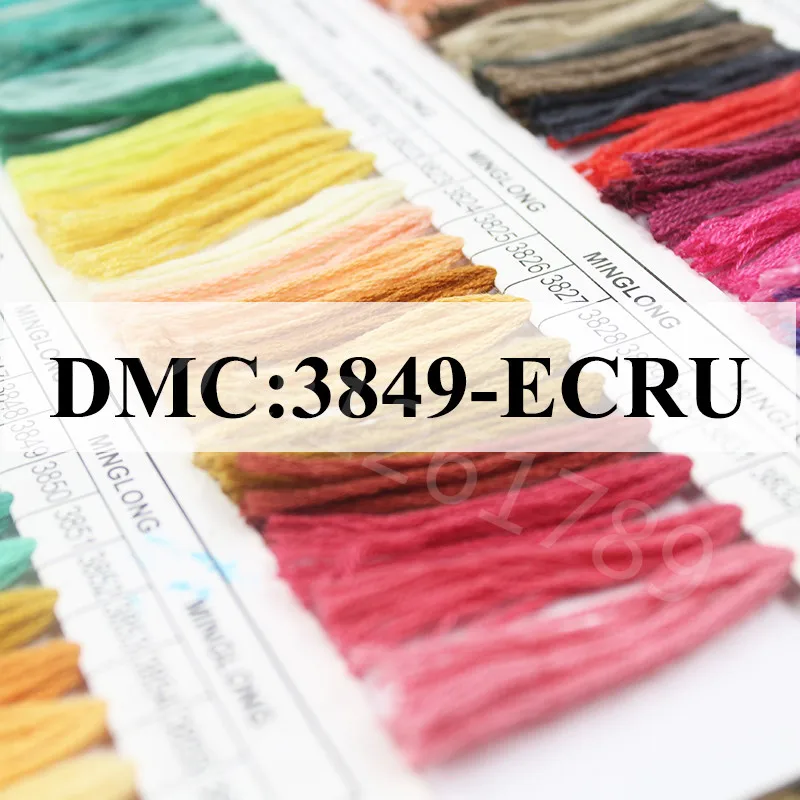 JOY SUNDAY, DMC3849-ECRU нить для вышивания крестиком 10 шт./лот 1,2 м Набор для вышивания крестиком для рукоделия шитье, моток пряжи ремесло