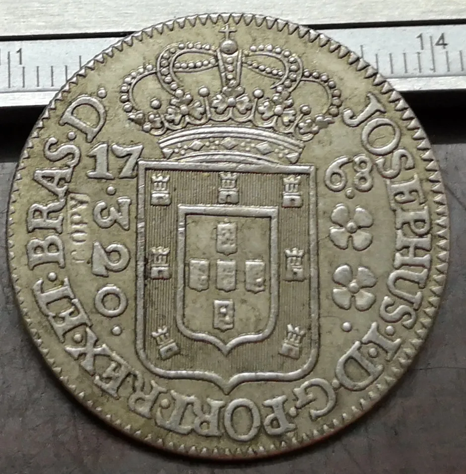 1768 Бразилия 320 серебряная копировальная монета рейсе|Безвалютные монеты| |