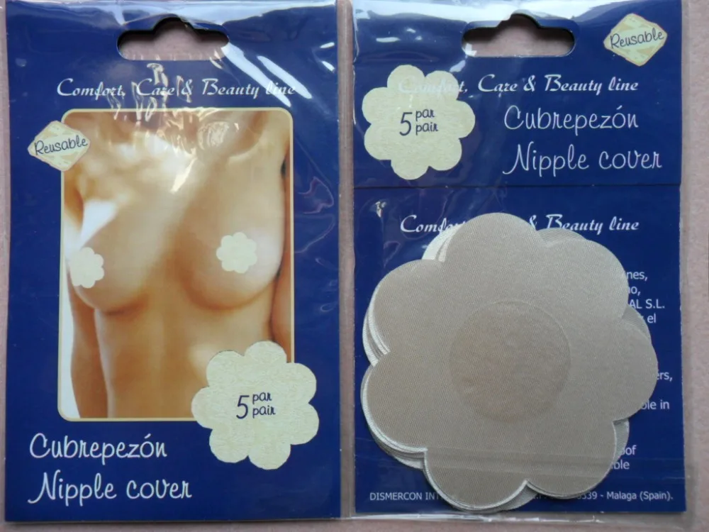 Качественный атласный чехол для сосков Cubrepezon одноразовые накладки на грудь