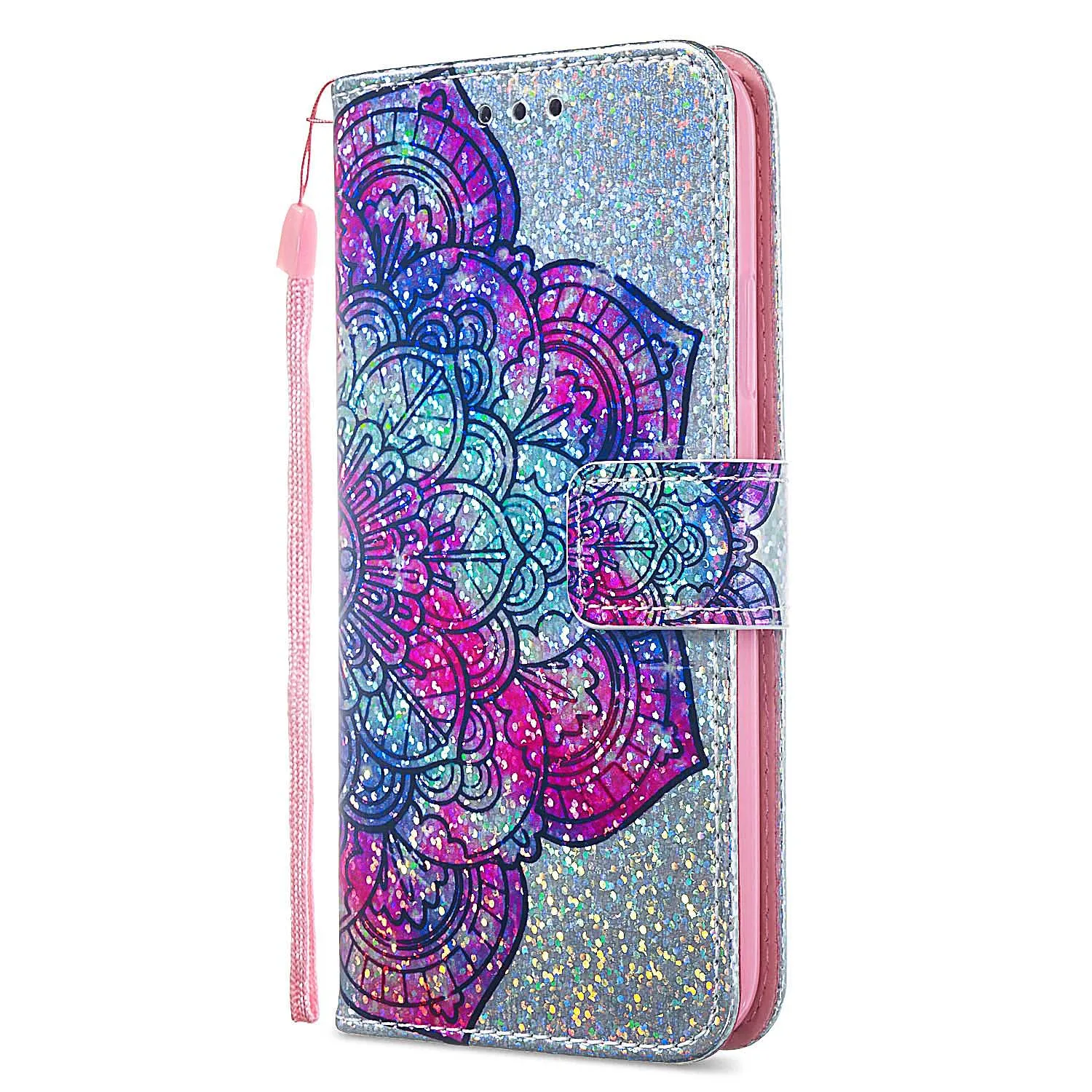 Gorgeous Gyro Flower Роскошный блестящий флип-чехол для huawei Honor Play 8A 10Lite Y6 Y7 Prime P30 Pro mate 20 Lite кожаный чехол-накладка E03Z - Цвет: Gorgeous Gyro Flower