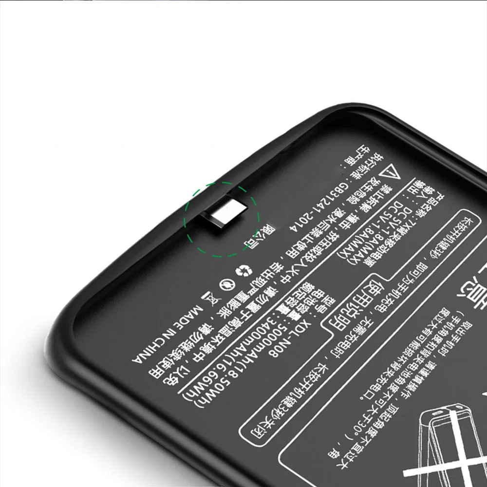 JINXINGCHENG, 3 цвета, чехол для зарядного устройства, для huawei Honor 7X5000 мАч, с зажимом на заднюю панель, быстрое зарядное устройство для huawei mate SE