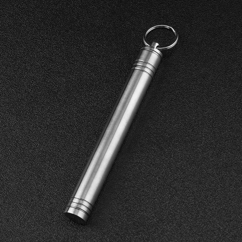 Открытый EDC водонепроницаемый герметичный карабин держатель зубочистки из титанового сплава хранение таблеток капсулы спиртовой ватный шарик Чехол Контейнер