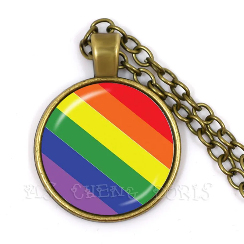 Gay Pride Parade Радужное ожерелье для женщин мужчин геев лесбиянок гордость с радужной