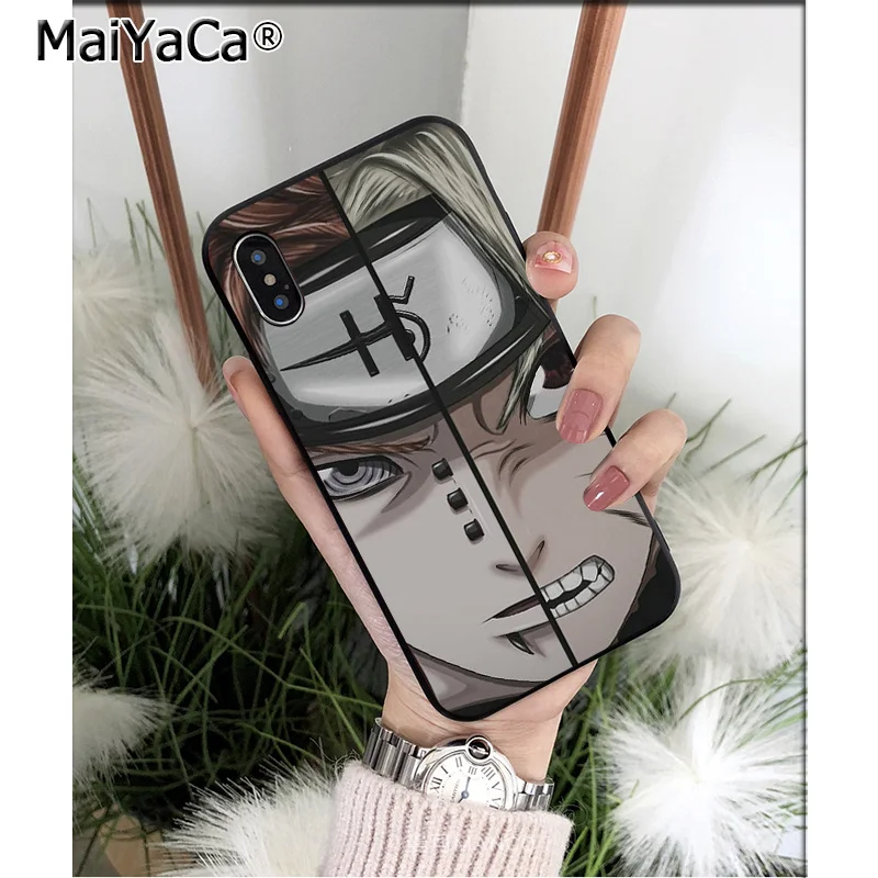 MaiYaCa Наруто Боль pein мягкий, силиконовый, из ТПУ черный чехол для телефона Apple iPhone 8 7 6 6S Plus X XS MAX 5 5S SE XR мобильный чехол