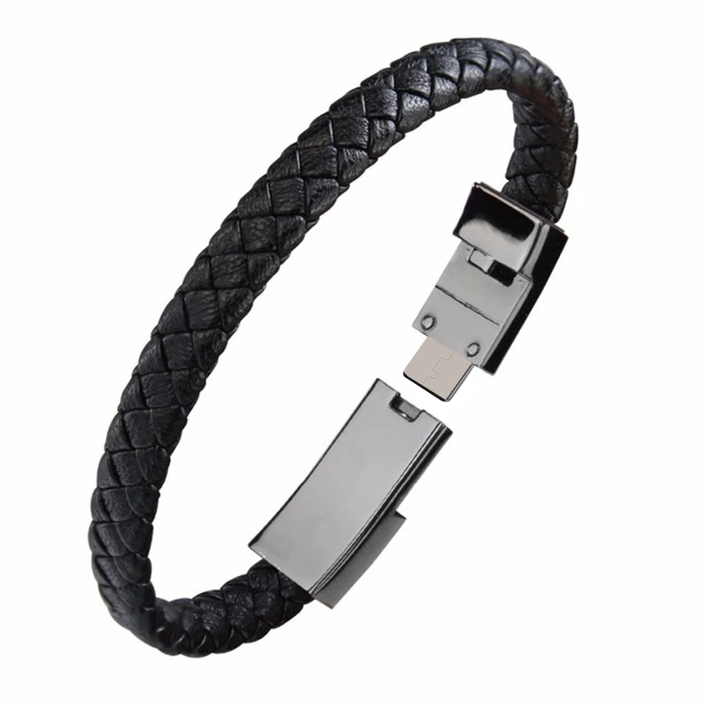 for Type C Открытый Портативный кожаный Мини Micro USB браслет зарядное устройство данных зарядный кабель синхронизации для iPhone Android type-C телефонный кабель - Цвет: for Type C