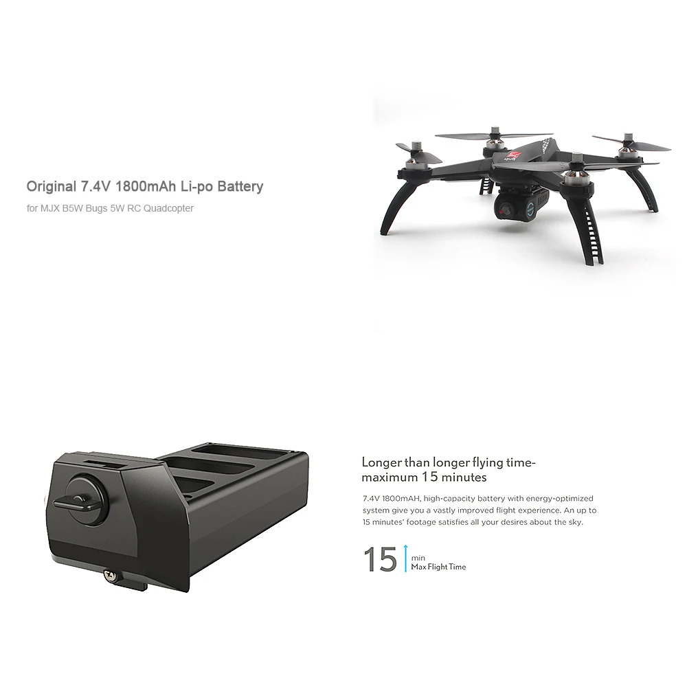 MJX 7 4 V 1800mAh Lipo Li-po аккумулятор для B5W Bugs 5W Бесщеточный Радиоуправляемый Дрон
