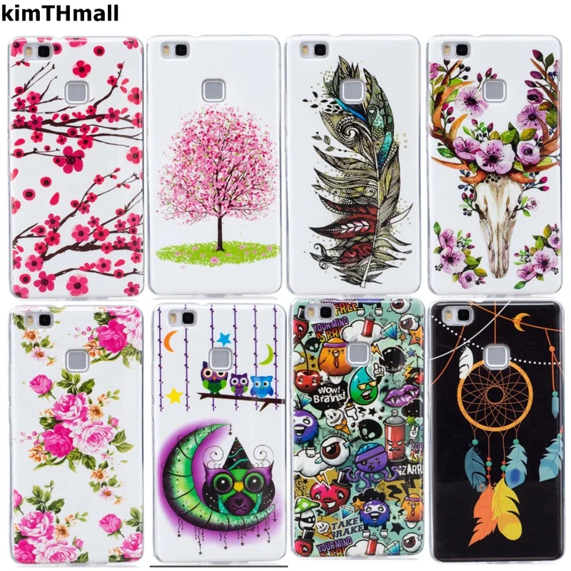 Чехол для Huawei P10 lite 2017 задняя крышка из ТПУ с мультяшным рисунком Прозрачный