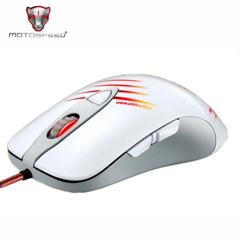 Motospeed V16 4000 DPI профессиональная игровая мышь с 6 кнопками USB Компьютерная лазерная
