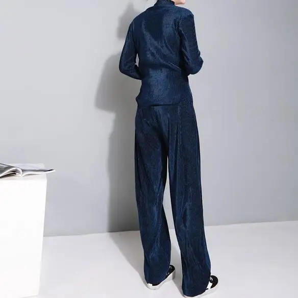 Брюки женские в стиле ретро тонкие вельветовые прямые широкие универсальные