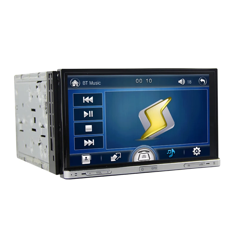 Автомагнитола с сенсорным экраном 7 дюймов DVD плеер GPS Навигатором и внешним