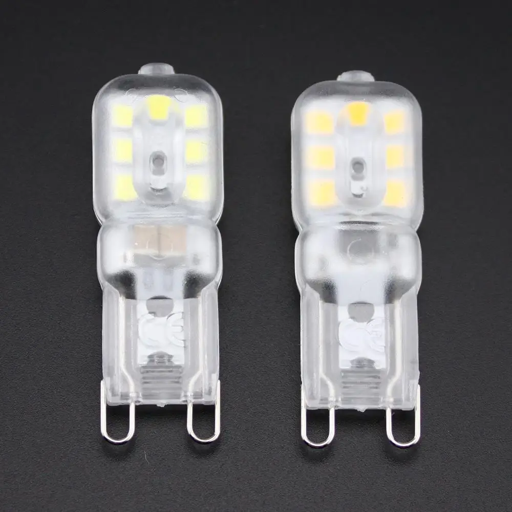 10 шт. G9 светодиодный лампы 3W 220V Светодиодный светильник SMD2835 14 светодиодный G9 светильник молочно-белый и прозрачный вместо 30 Вт галогенной лампада светодиодный светильник Точечный светильник