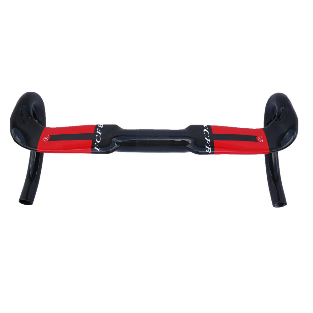 FCFB road handlebar white red green Torayca Carbon Handlebar Road Bicycle Handlebars bent bar internal routing 400/420/440mm | Спорт и