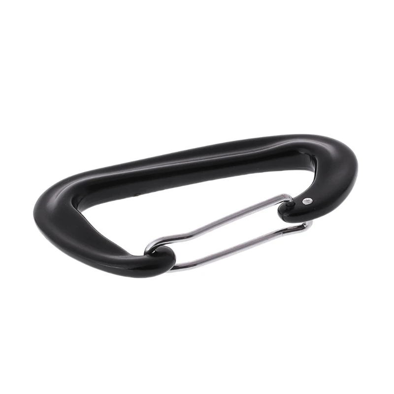 

Aviation Aluminum D Shape Carabiner 12KN Hammock Safety Clasp Climbing Buckle
