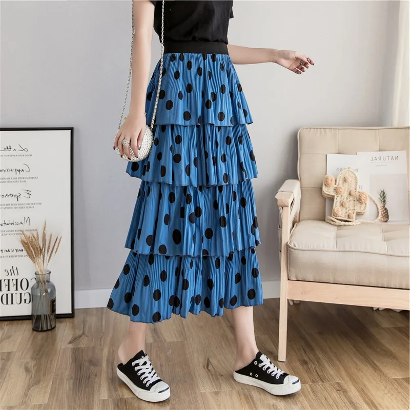 Женская длинная шифоновая юбка ftaylor винтажная многослойная пачка с высокой