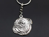 new fashion english bulldog keychain jewelry popular bulldog key chain key ring