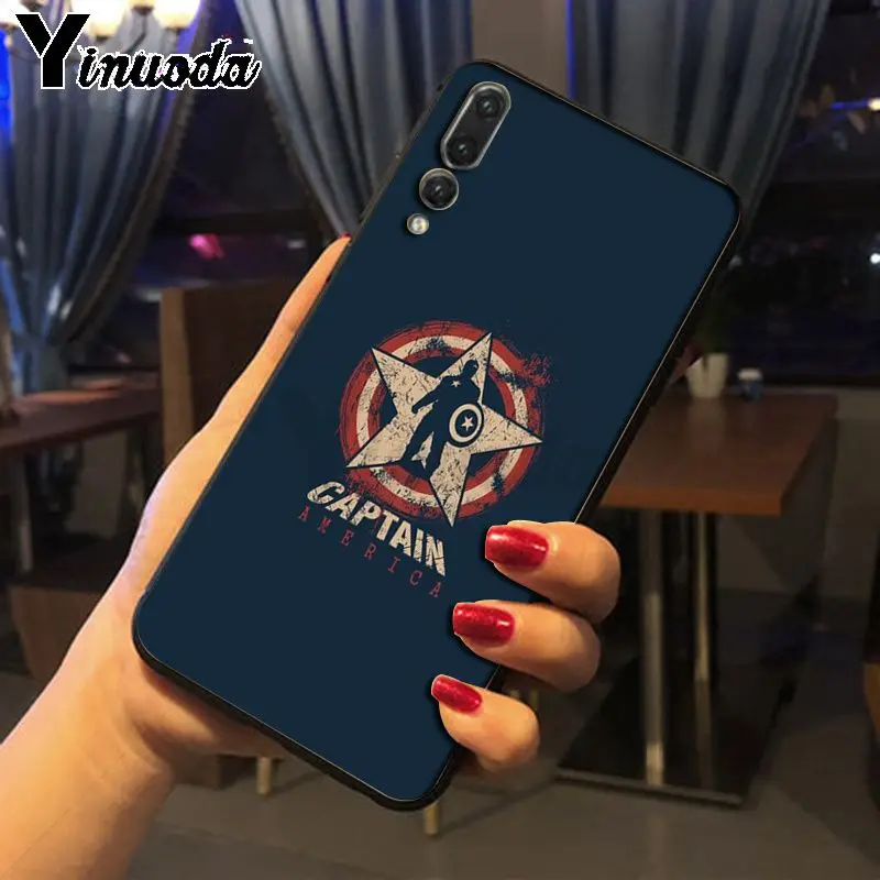 Yinuoda Marvel Superhero ТПУ Мягкие аксессуары для телефонов Чехол huawei nova 3i honor8x mate20 pro p20lite